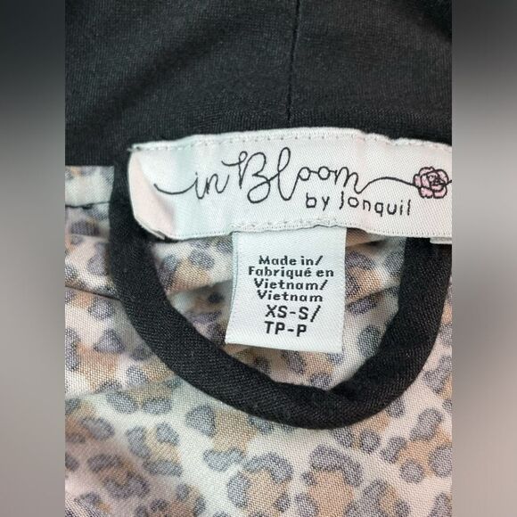 In Bloom by Jonquil Short Leopard Print Robe Kimono XS/S - Picture 6 of 8